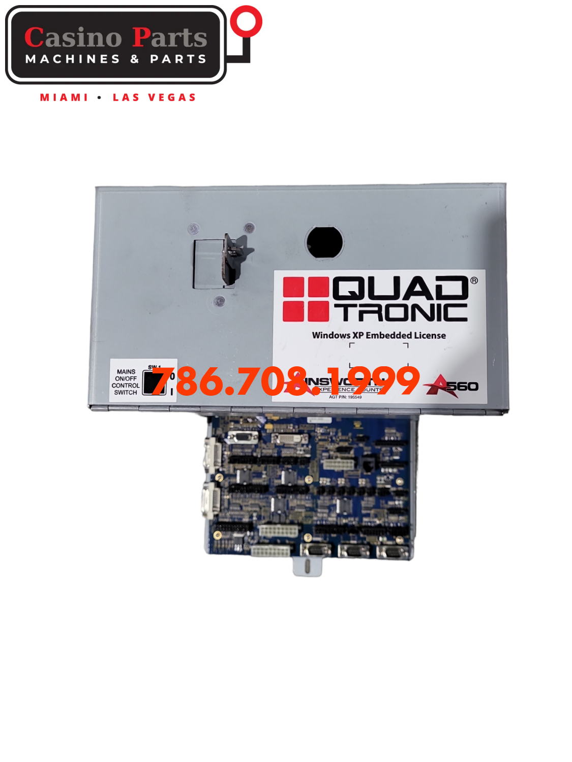 Backplane Ainsworth A560 With Its Logic Box