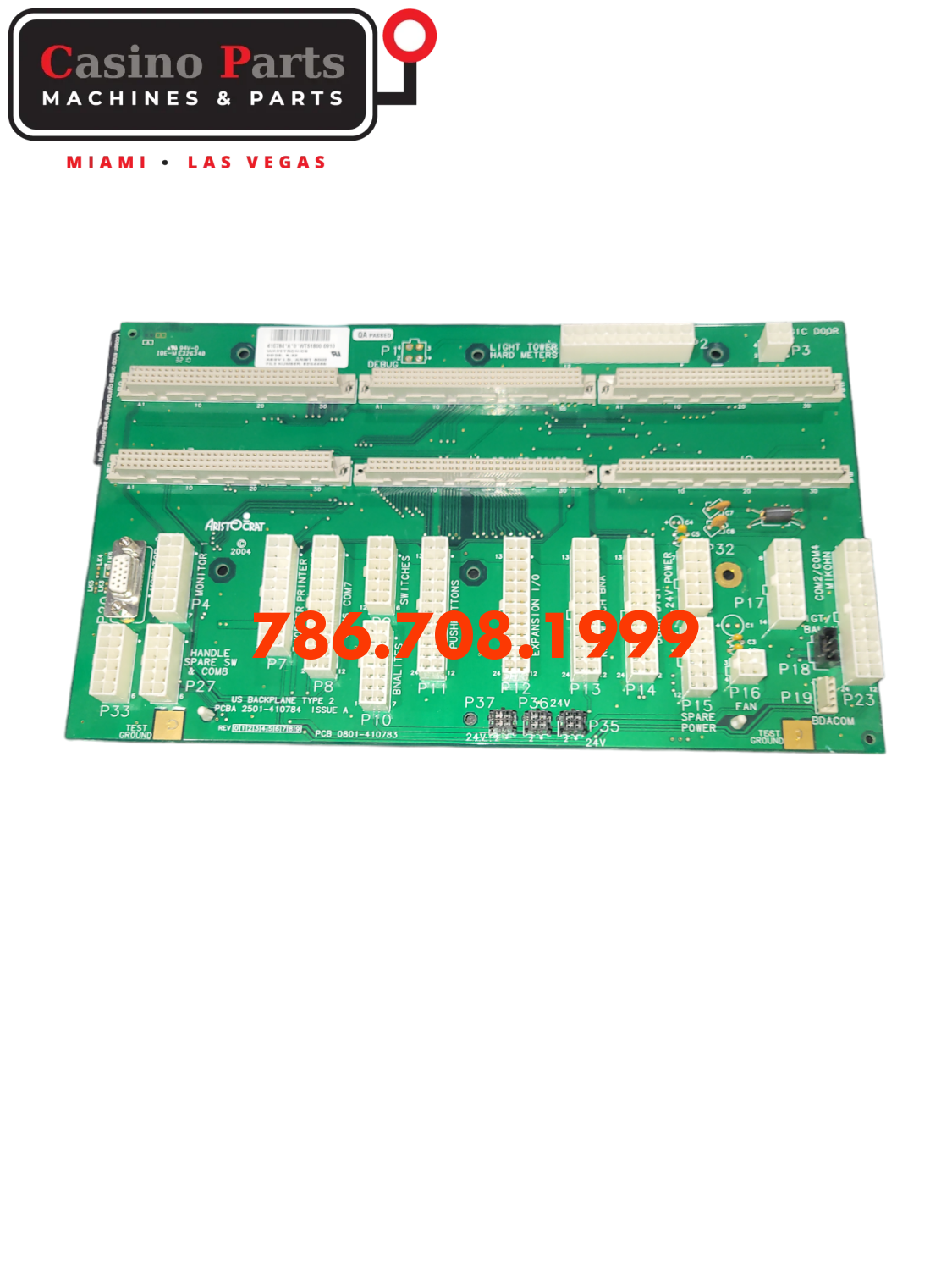 Aristocrat Mk6 - Backplane Board Back Plane