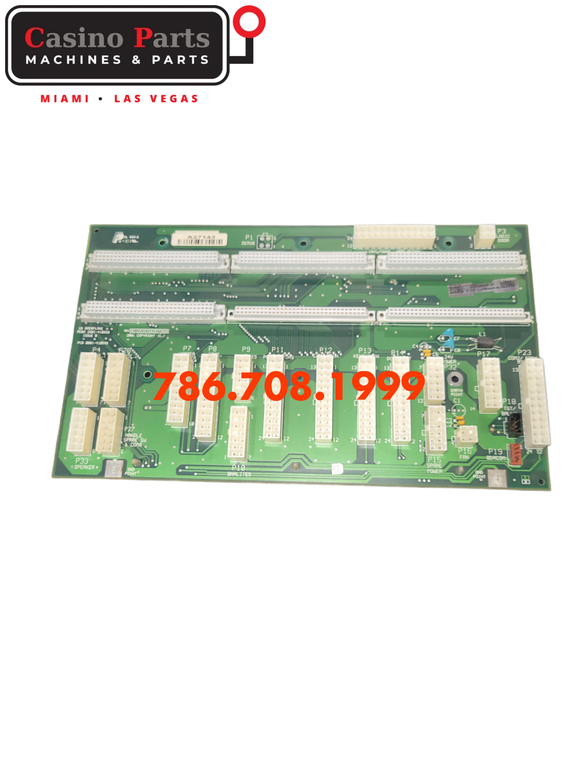 Aristocrat Mav 500 - Backplane Board Back Plane
