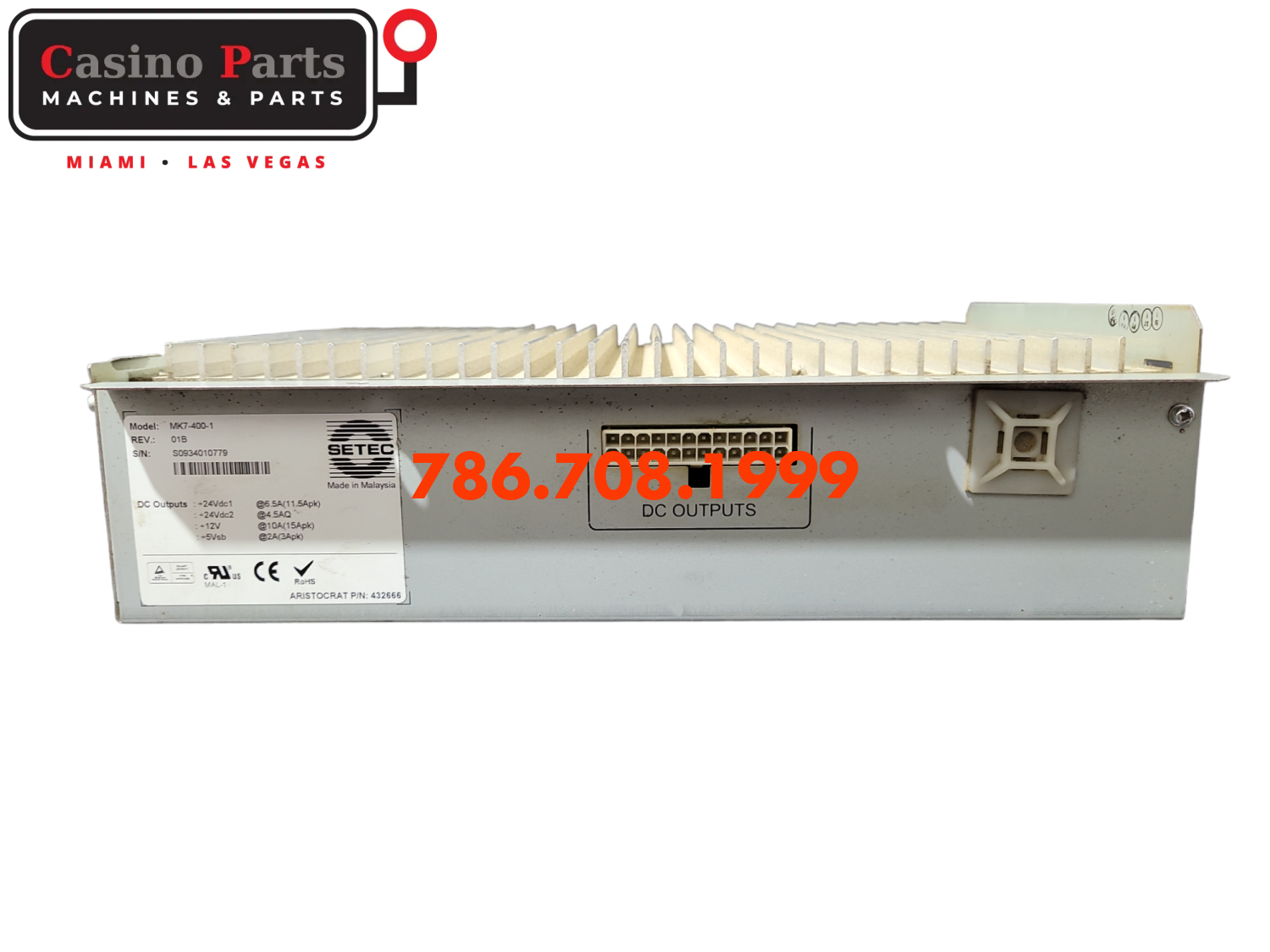 Aristocrat Viridian - 240V Power Supply Supplies