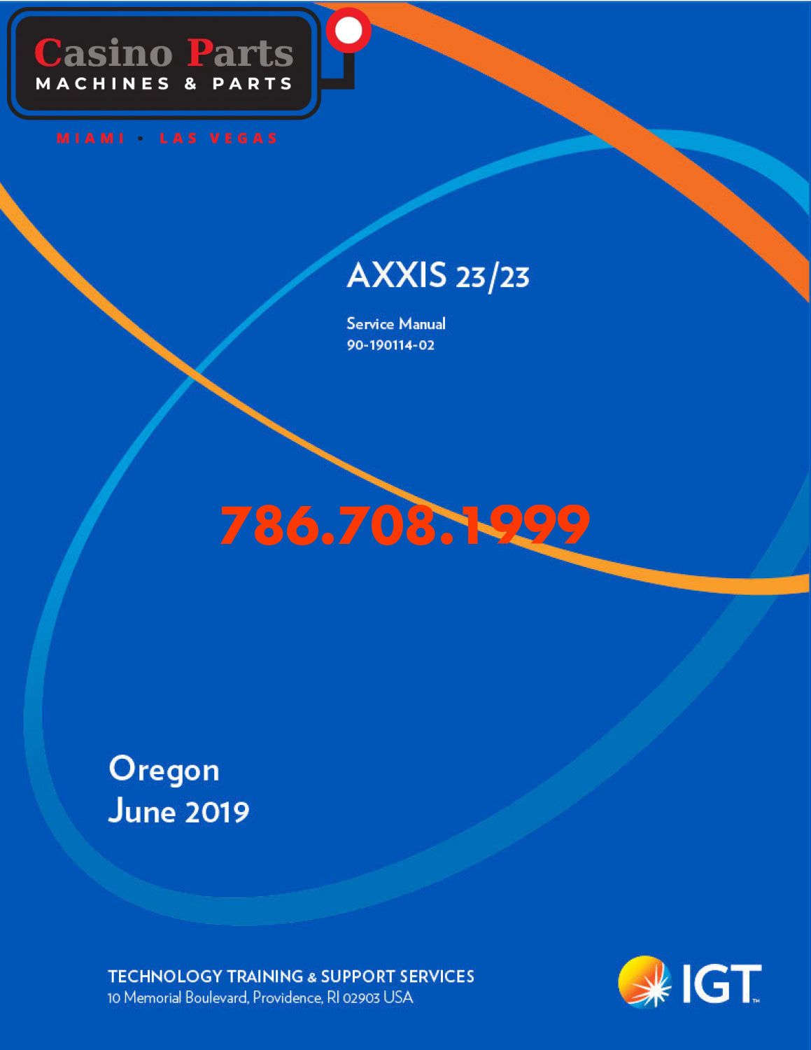 IGT AXXIS 23/23 Service Manual Manuals (Digital Download)