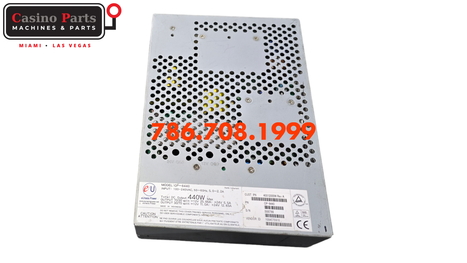 Igt Avp - 440W Power Supply 8440 Supplies