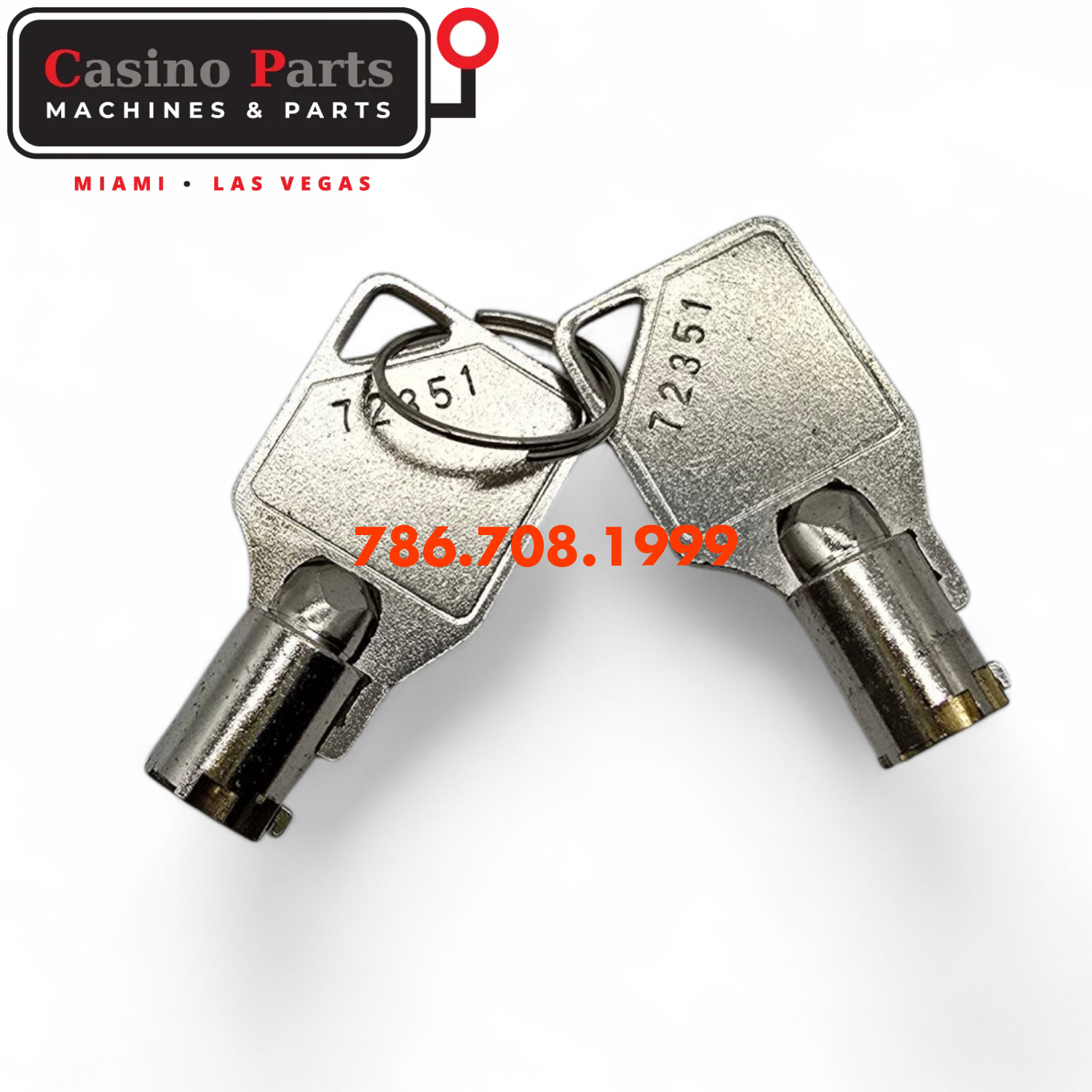 Key Round Barrel Code 72351 Key