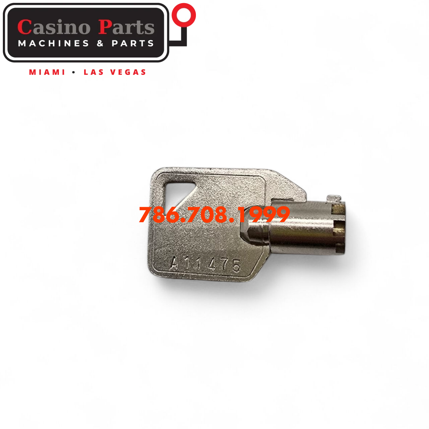 Key Round Barrel Code A11475 Key