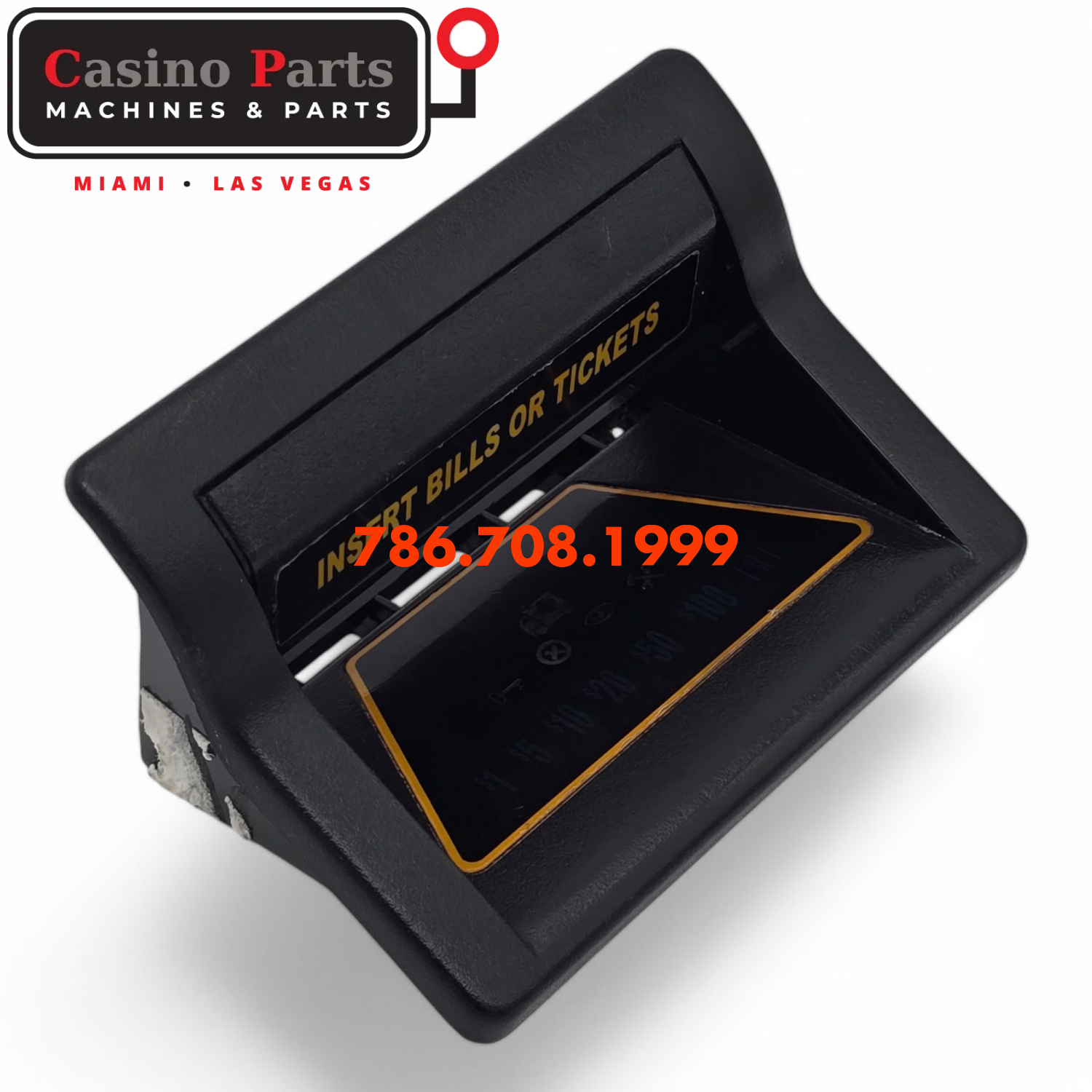 KONAMI PODIUM DOOR BEZEL BILL FOR VALIDATOR Bezels-Door