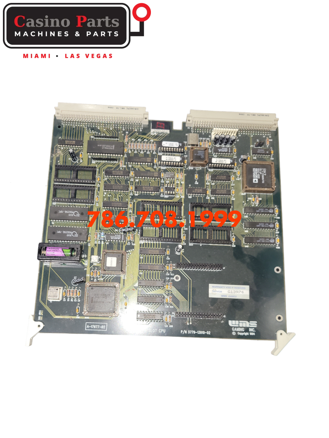 Wms Bb1 - Cpu Board W/ Piggyback Memory