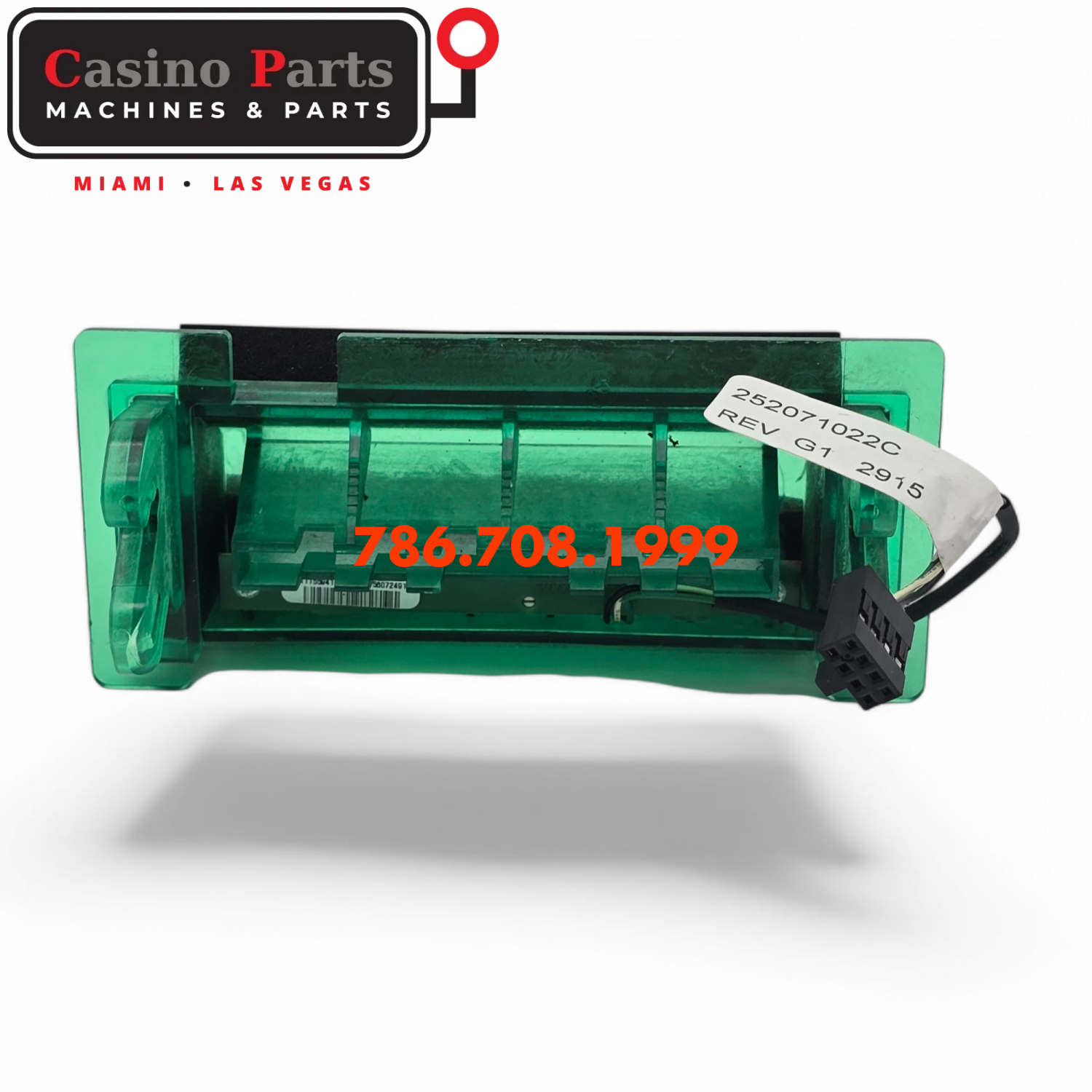 Wms BB 2 MEI Bill Validator Bezel for MEI SC 66 and SCN 66