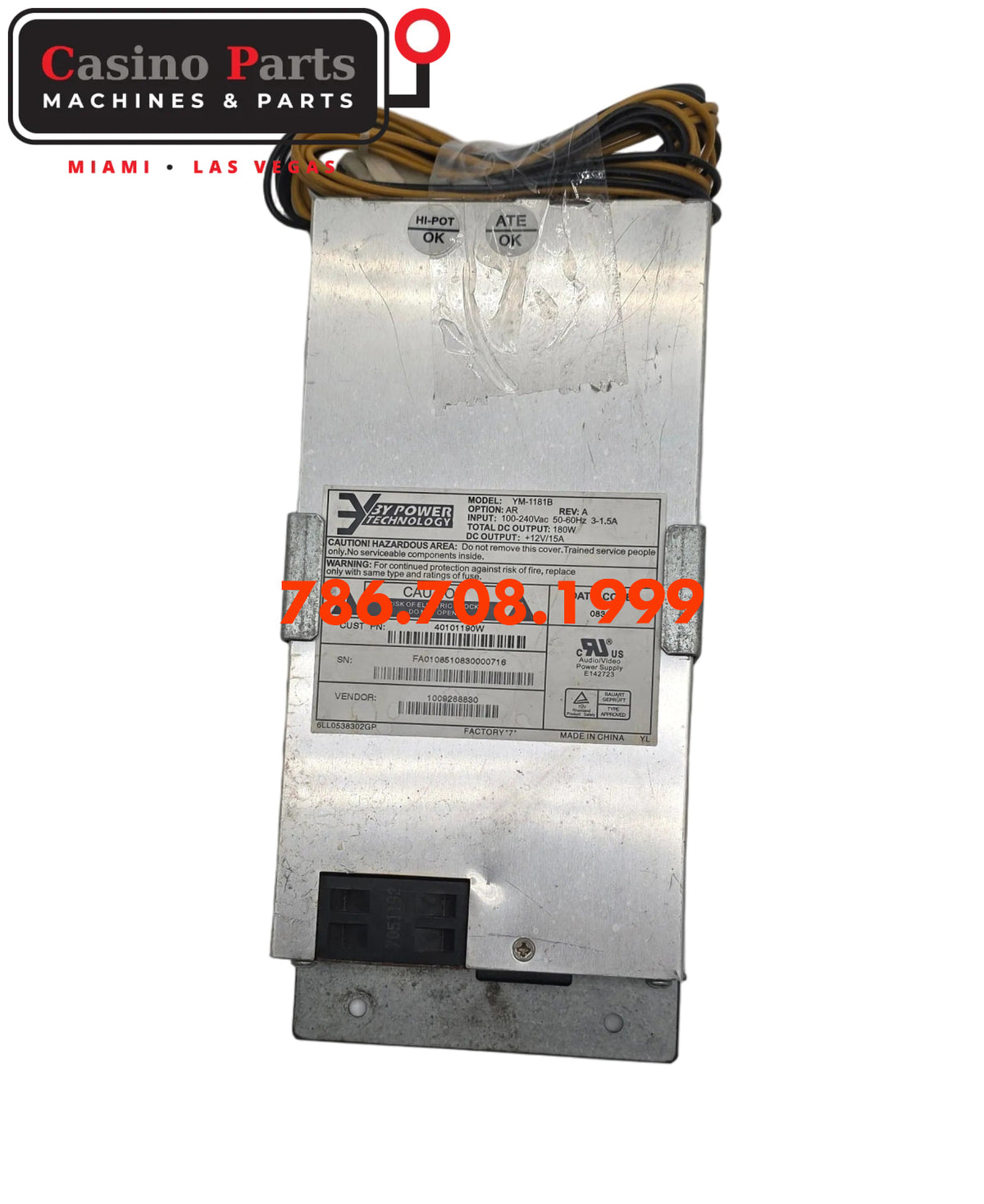 3Y POWER TECHNOLOGY POWER SUPPLY. 1