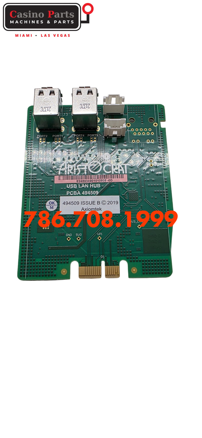 Aristocrat Marsx PCBA-Gen 9 USB Lan Hub Backplanes