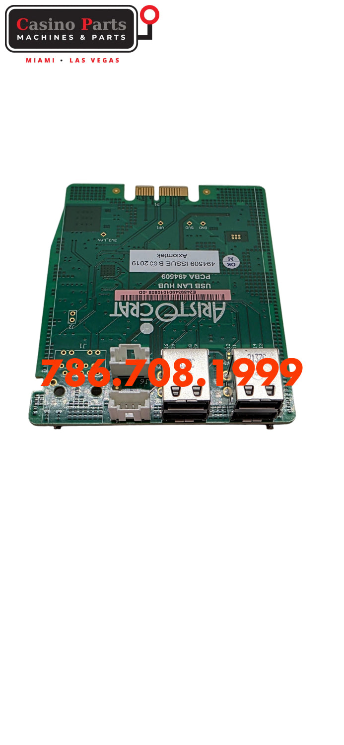 Aristocrat Marsx PCBA-Gen 9 USB Lan Hub Backplanes