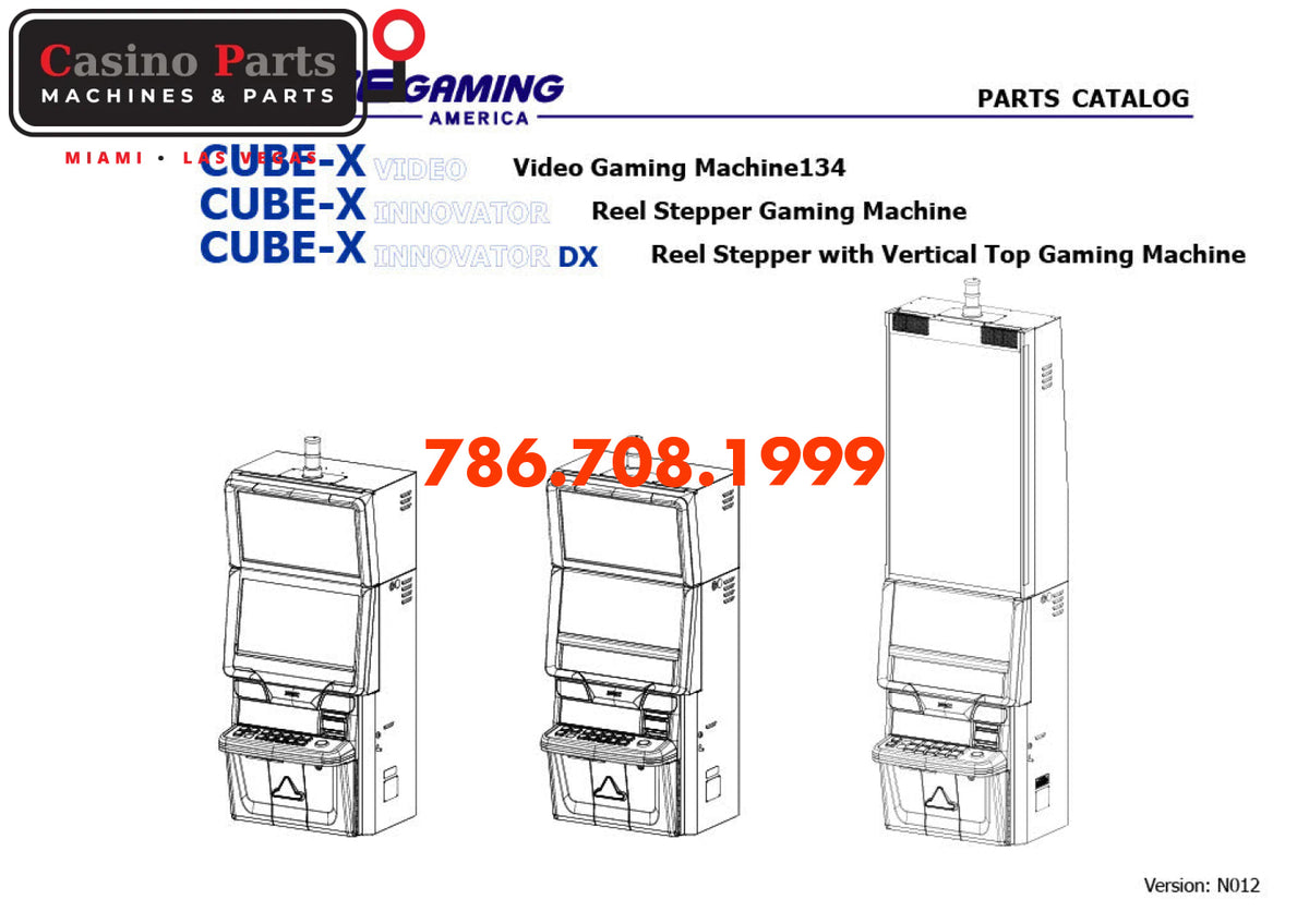 Aruze Cube-x Parts-Catalog Manuals (Digital Download)