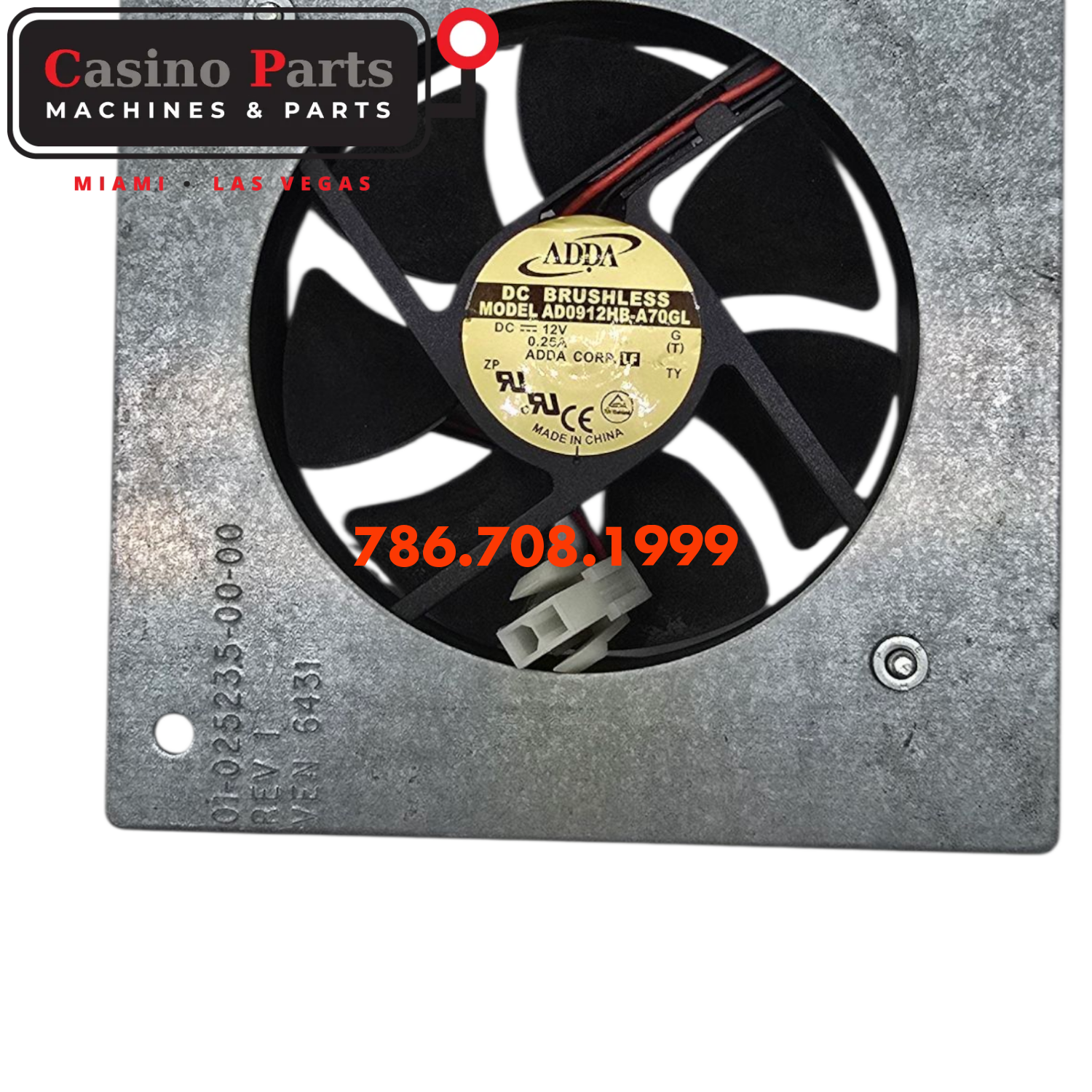 Cooling Fan Assembly Brushless DC12V 0.25A Fan