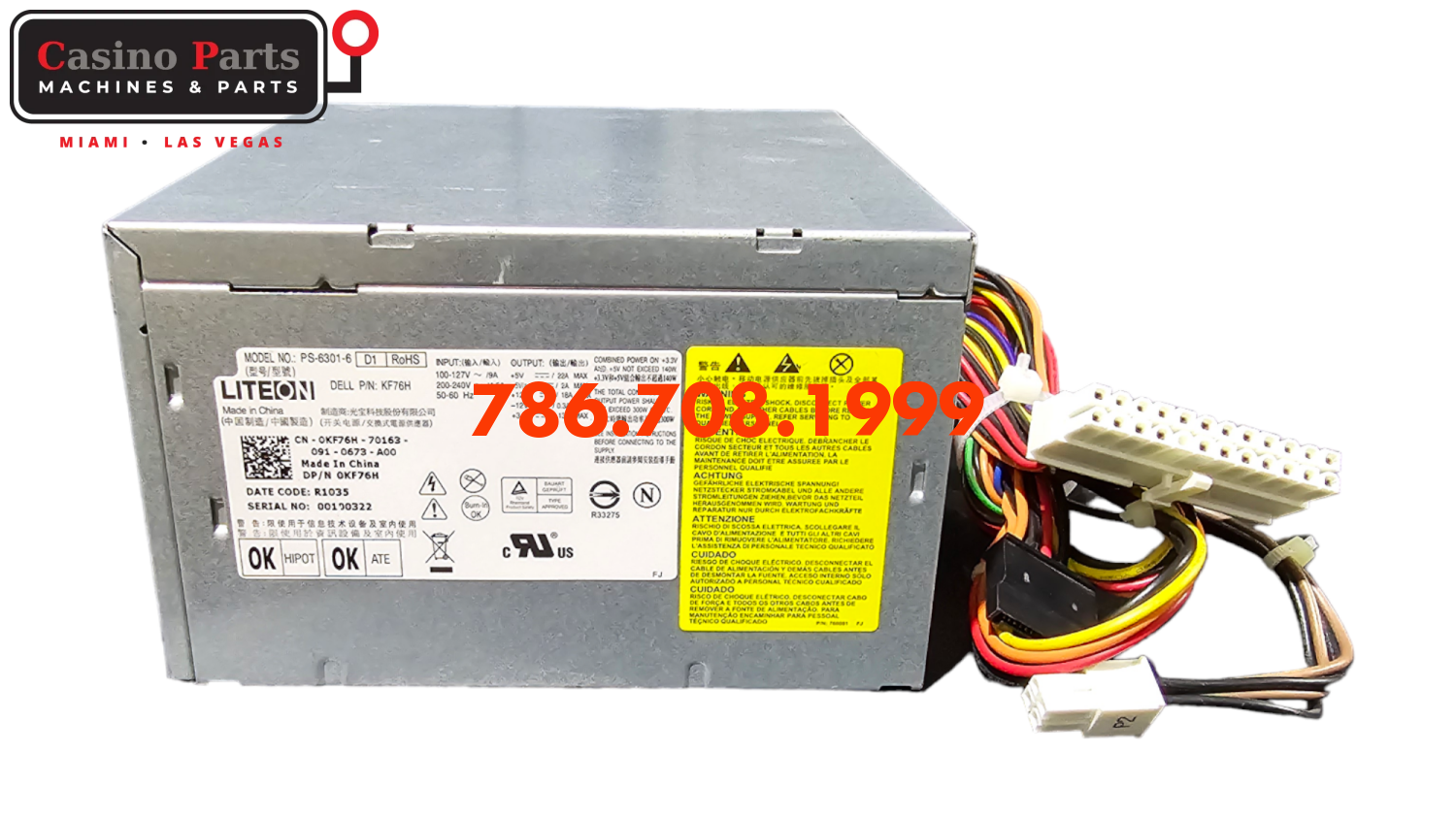 Wms Bb1 - 300W Liteon Power Supply Supplies