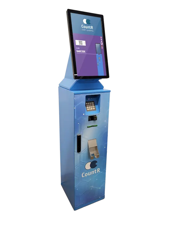 CountR CashIO Bronze kiosk side view