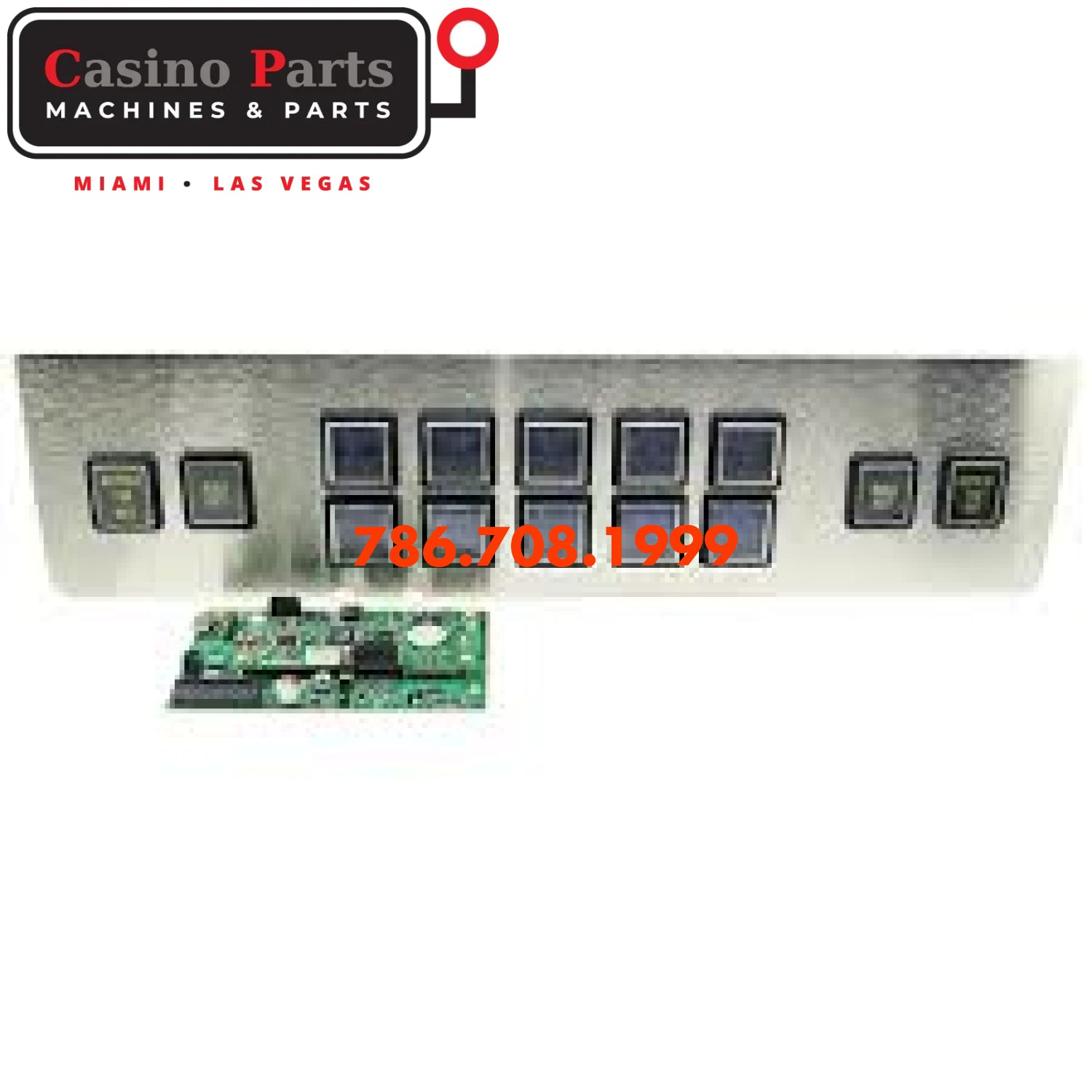 IGT G20 - OLED Button Panel Assembly w/ Controller + Ribbon Cable