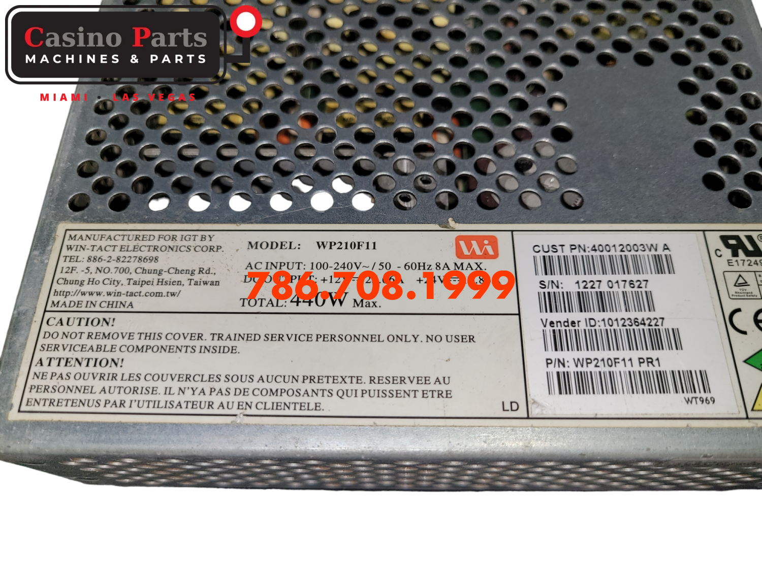 Igt Savp/G23/Universal Power Supply 440W