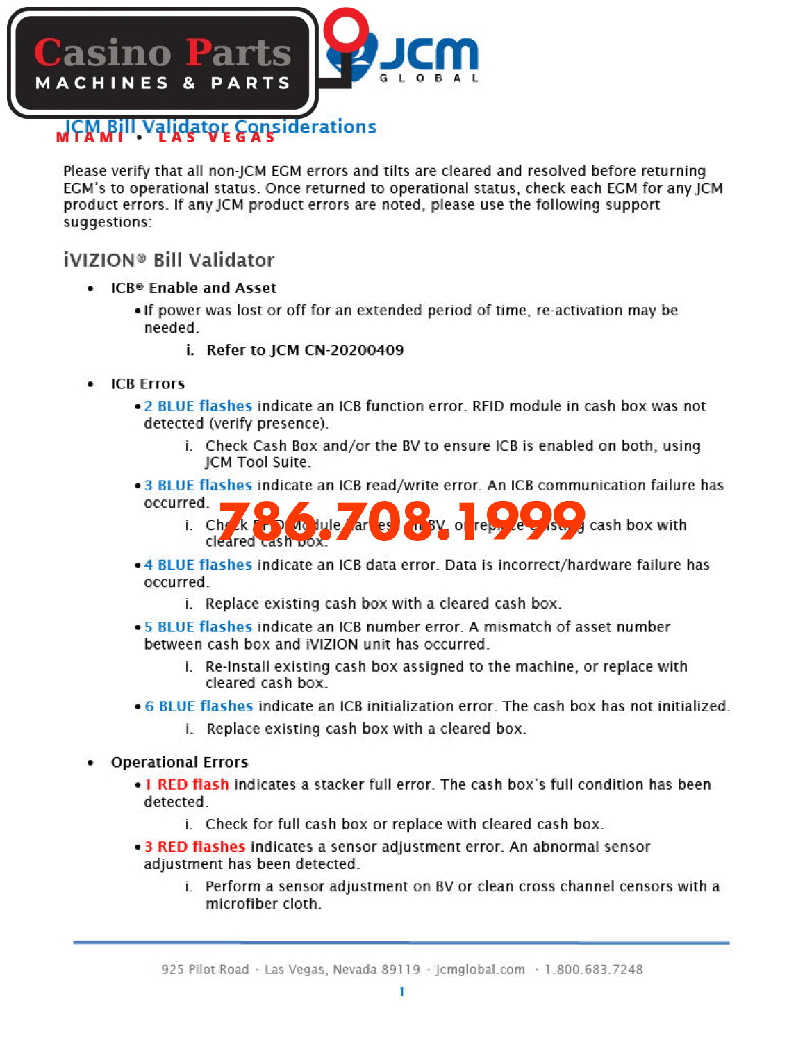 JCM-Quick-Tips-Bill-Validators Manuals (Digital Download)