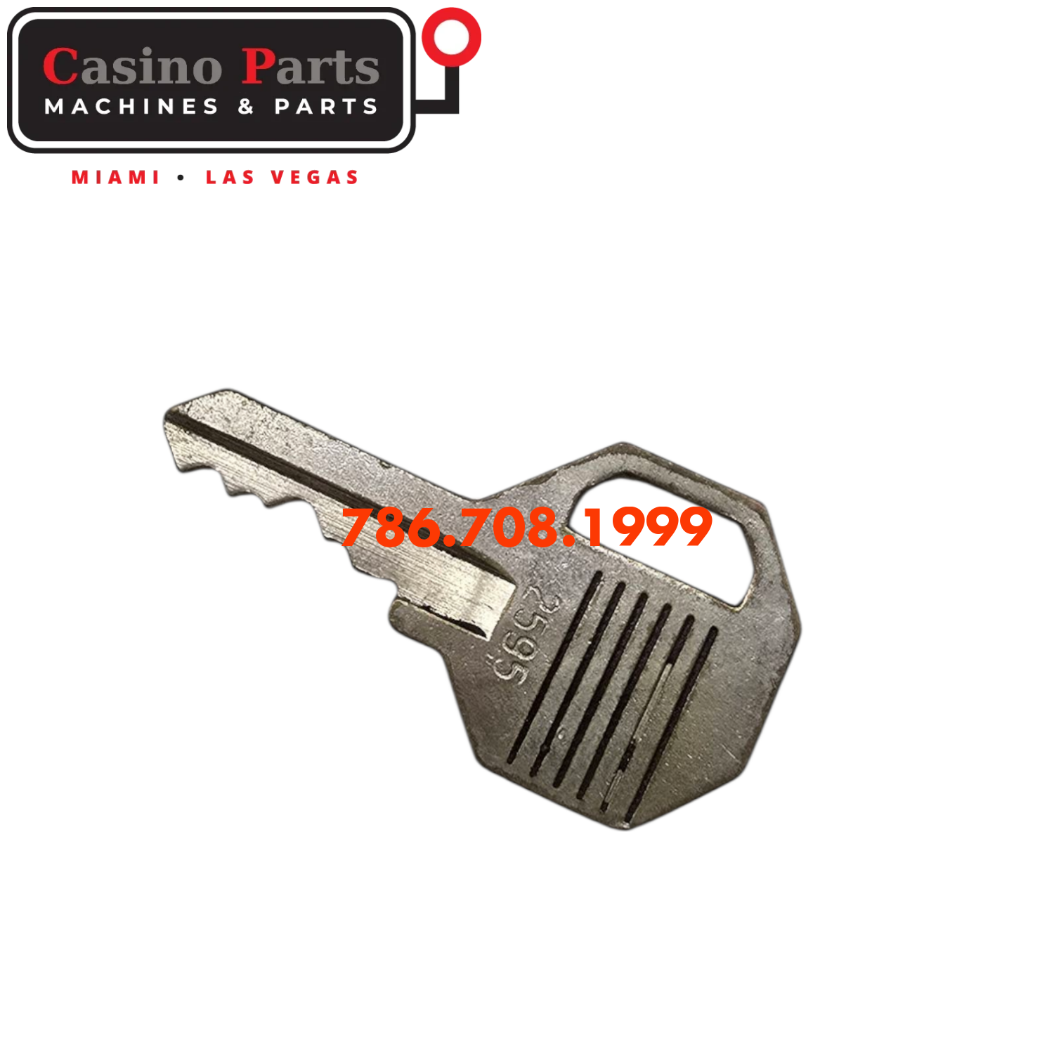 Key Flat Barrel Code 2595 Key