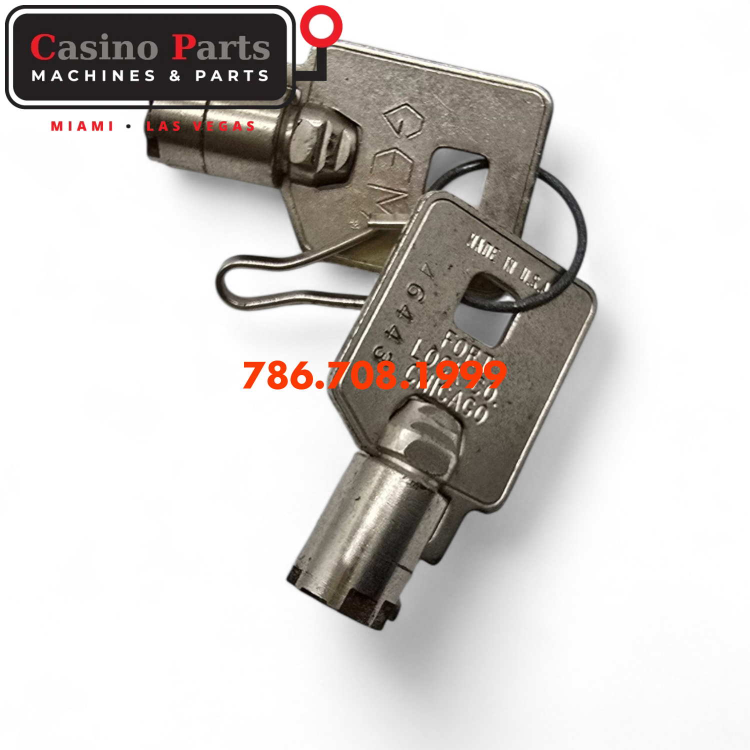 Key Round Barrel Code 46443 Key