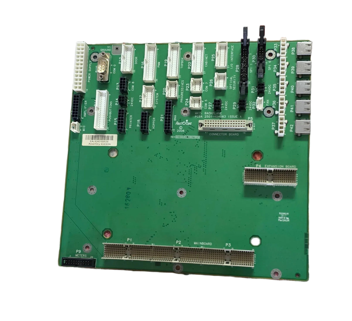 Aristocrat MK7, BackPlane.
